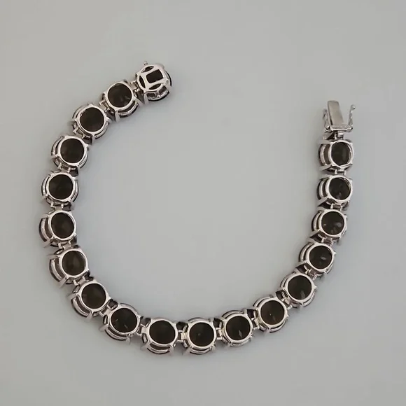 Smokey Quartz Tennis Bracelet